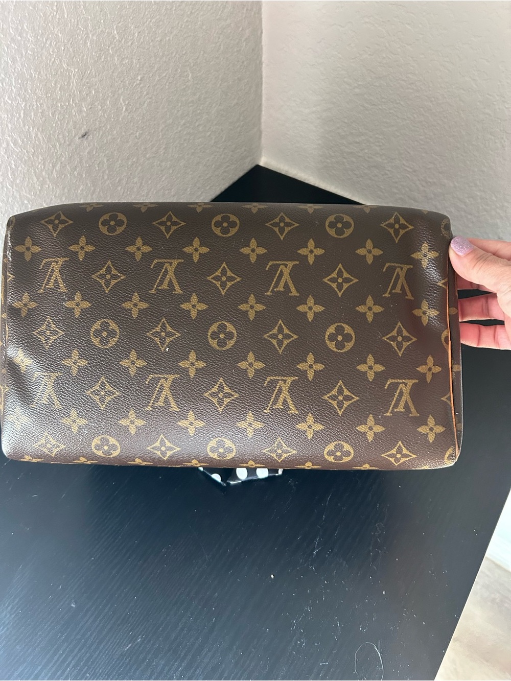 Louis Vuitton Monogram Canvas  Handbag - Brown & Tan Speedy 30 - Picture 5 of 10